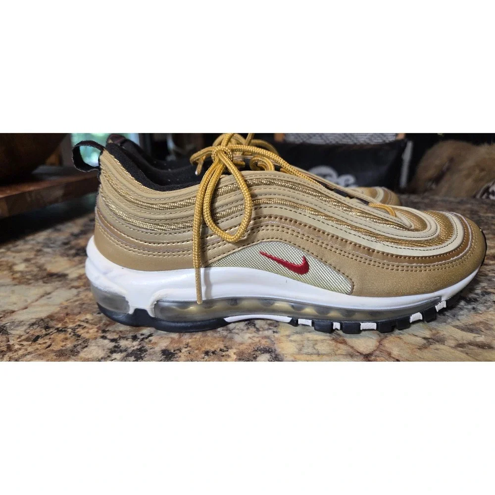 Nike Air Max 97 OG 918090700, 7y, Metallica Gold, Casual,  Back To School
